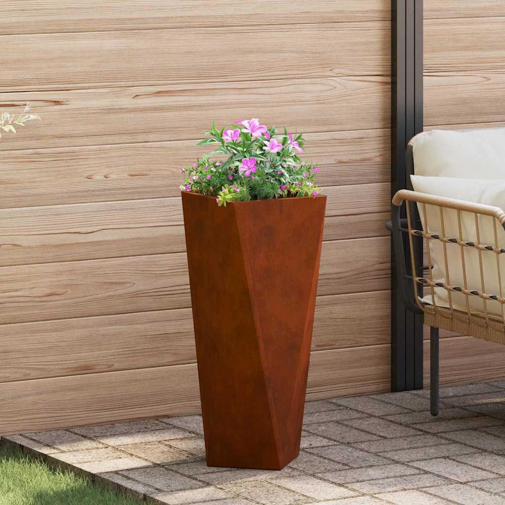 CLSRIDG Planter Rusty 30x30x75 cm Weathering Steel - Design Hut