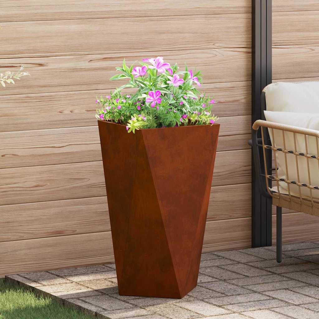 CLSRIDG Planter Rusty 40x40x75 cm Weathering Steel - Design Hut