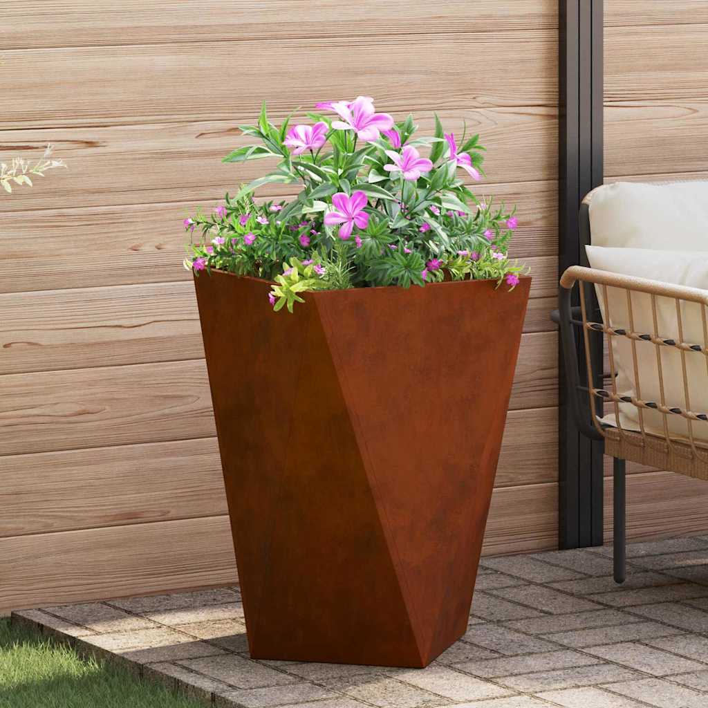 CLSRIDG Planter Rusty 50x50x75 cm Weathering Steel - Design Hut