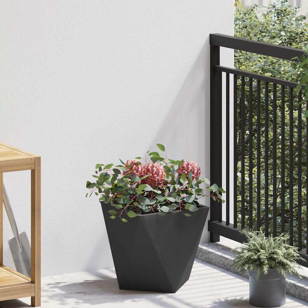 CLSRIDG Planter 30x30x30 cm Steel - Black - Design Hut