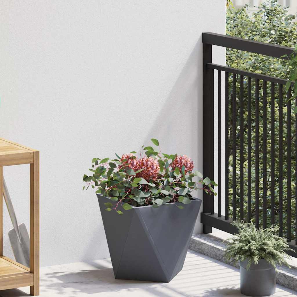CLSRIDG Planter Anthracite 30x30x30 cm Steel - Design Hut