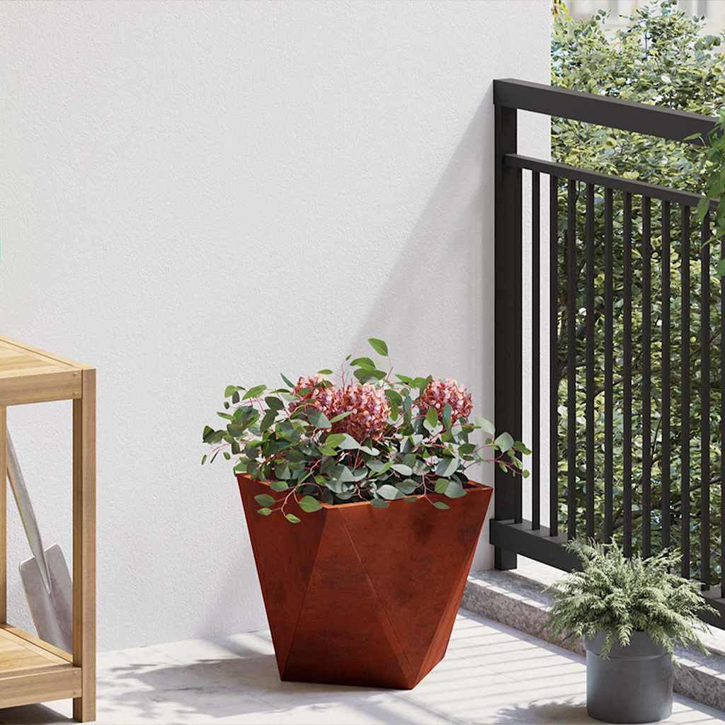 CLSRIDG Planter Rusty 30x30x30 cm Weathering Steel - Design Hut