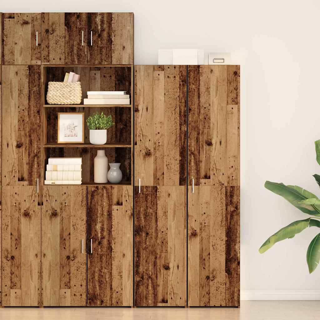 Highboard Old Wood 40x42.5x185 cm Engineered Wood - All Things Good