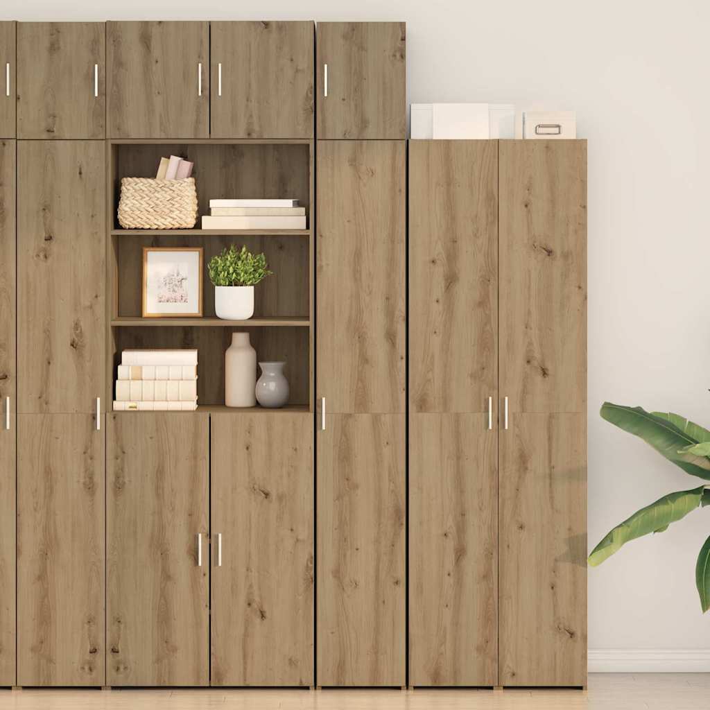 Slim Storage Cabinet Artisan Oak 30x42.5x225 cm Engineered Wood - Sid & Sam