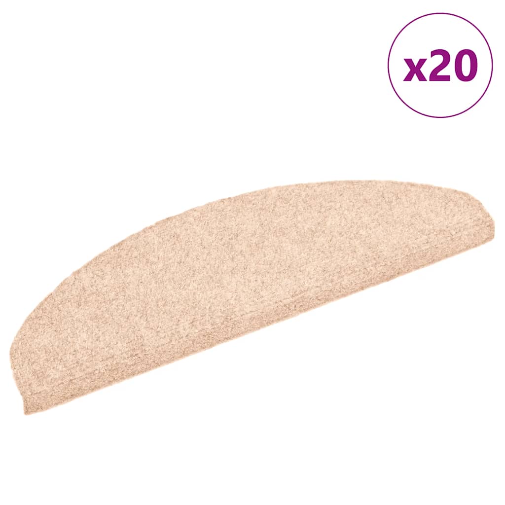 Stair Mats Self-adhesive 20 pcs Cream 65x21x4 cm - Style and Chic