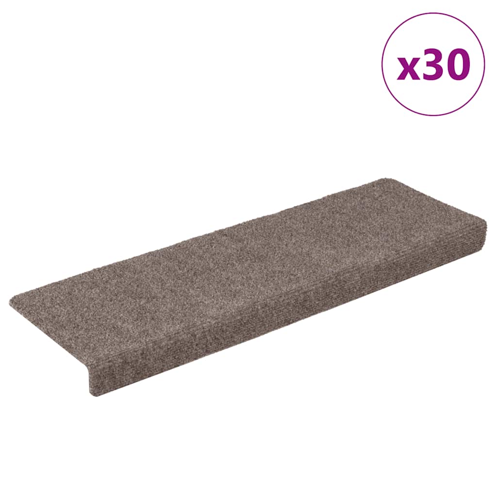 Stair Mats Self-adhesive 30 pcs Cream 65x21x4 cm - Merkel Designers