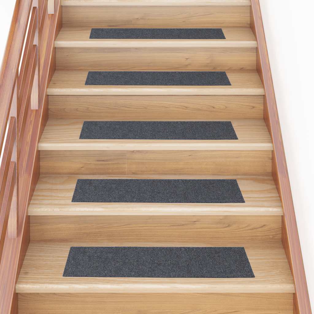 Stair Mats Self-adhesive 30 pcs Light Grey 76x20 cm Rectangular - The Home Maker