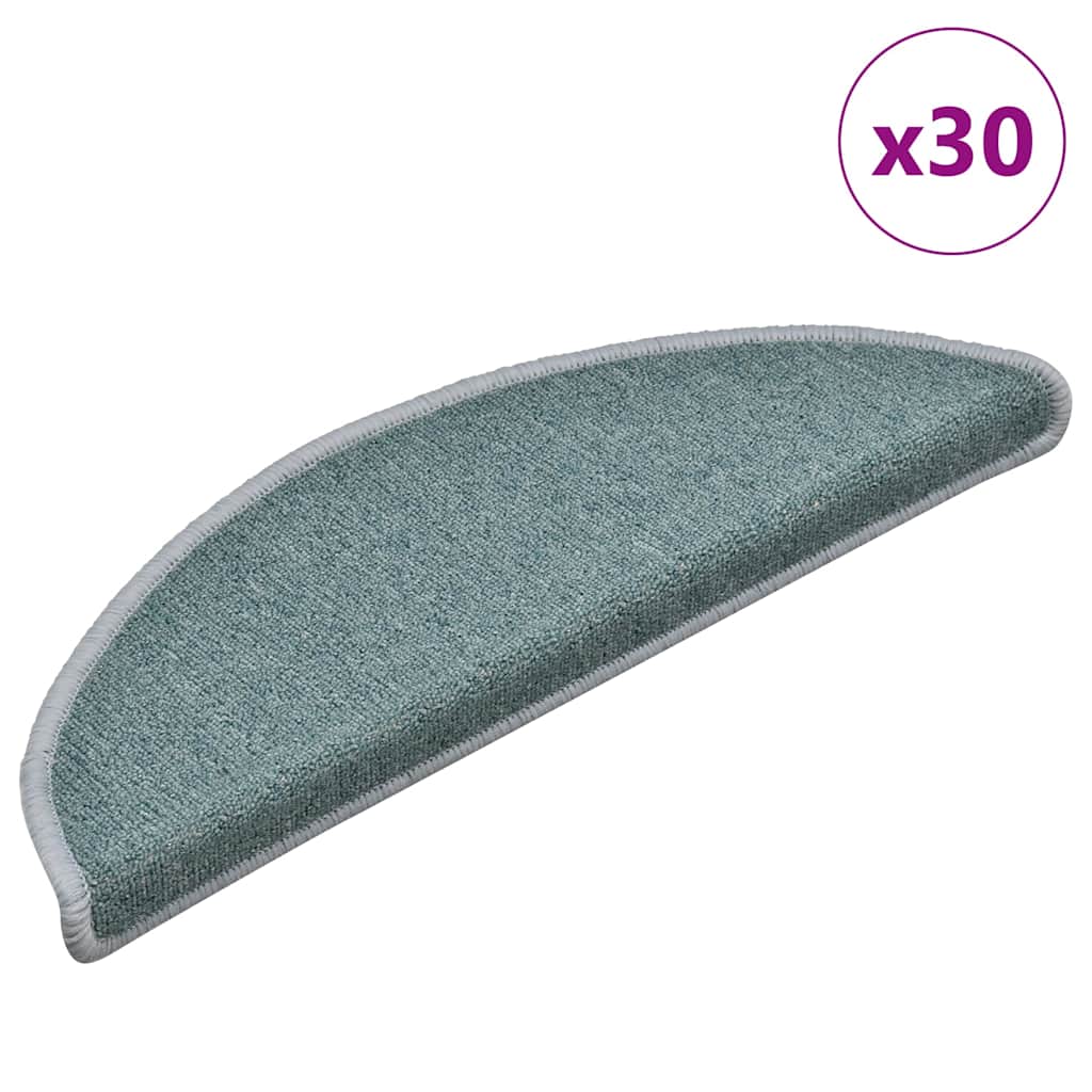 Stair Mats 30 pcs Blue 56x17x3 cm - Sid & Sam