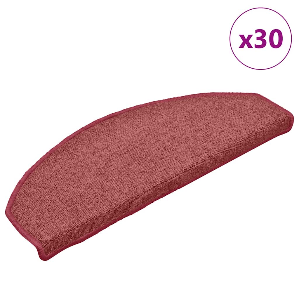 Stair Mats 30 pcs Red 65x24x4 cm - Decor Base