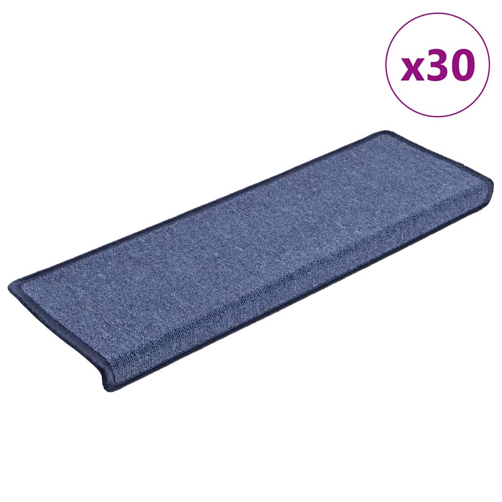 Stair Mats 30 pcs 65x25 cm Blue - Style and Chic