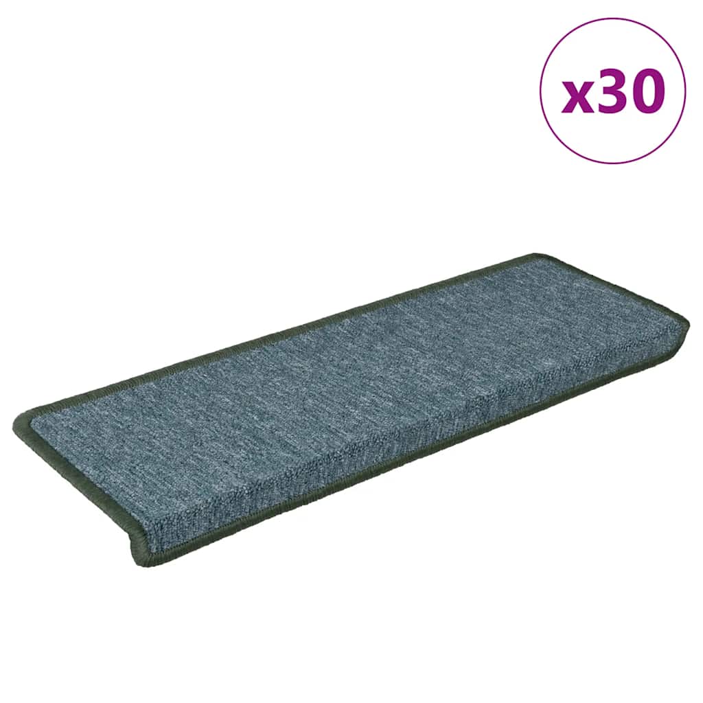 Stair Mats 30 pcs 65x21x4 cm Green - Casper Homes