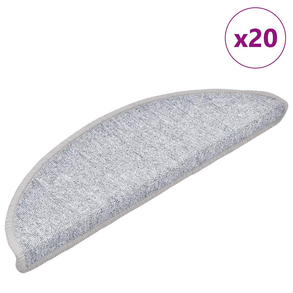 Stair Mats 20 pcs Light Grey 56x17x3 cm - Style and Chic