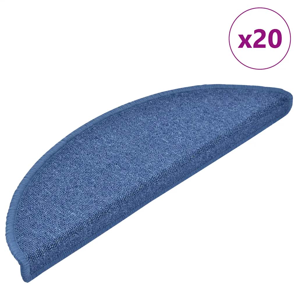 Stair Mats 20 pcs Blue 56x17x3 cm - All Things Good