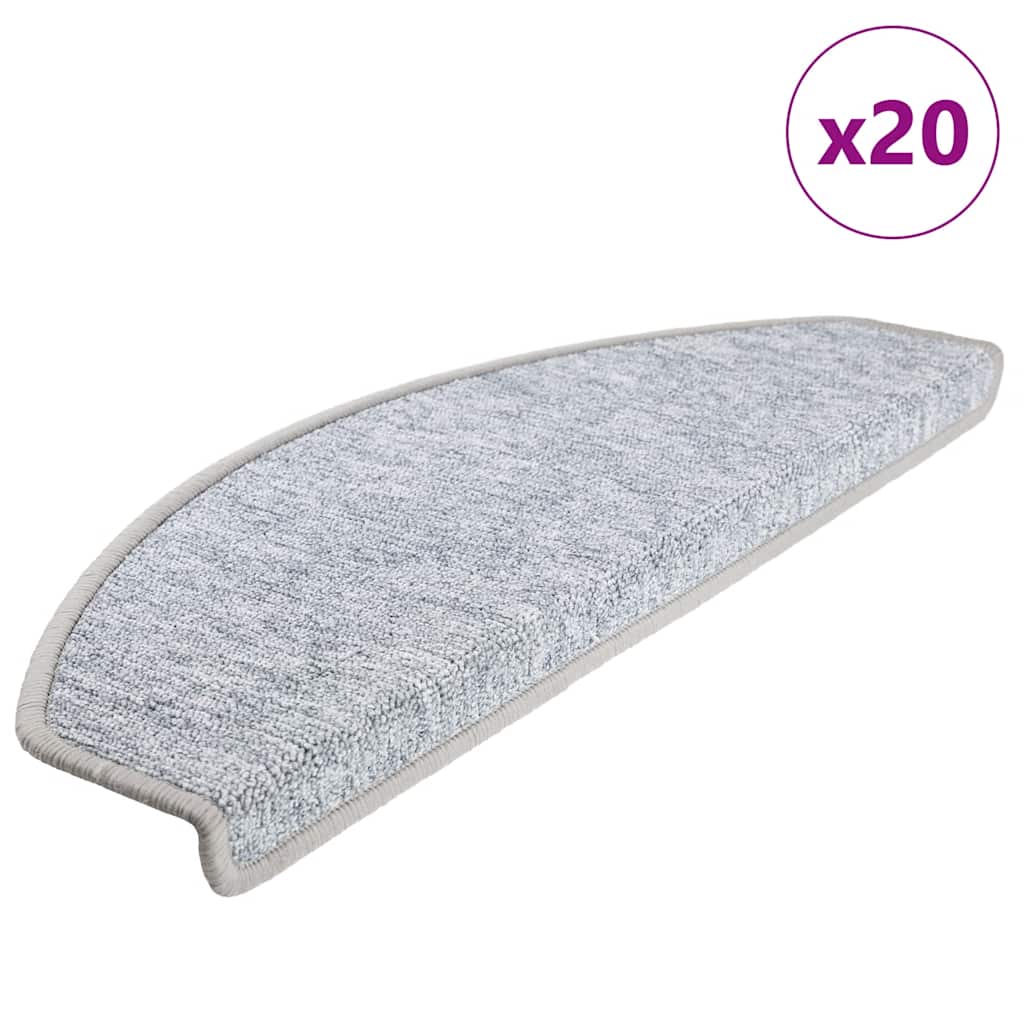 Stair Mats 20 pcs Light Grey 65x24x4 cm - Casper Homes