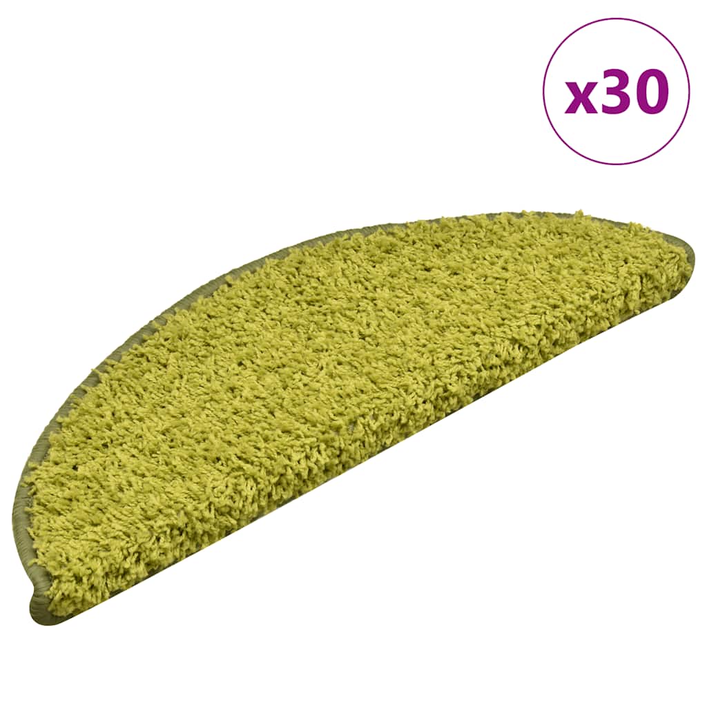 Stair Mats 30 pcs Green 56x17x3 cm - Sid & Sam