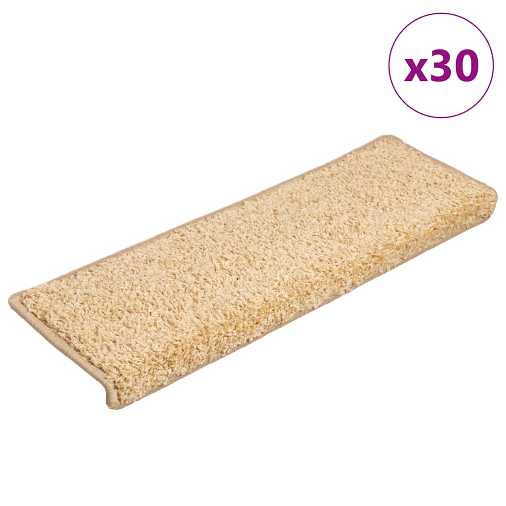 Stair Mats 30 pcs 65x21x4 cm Brown - The Home Maker