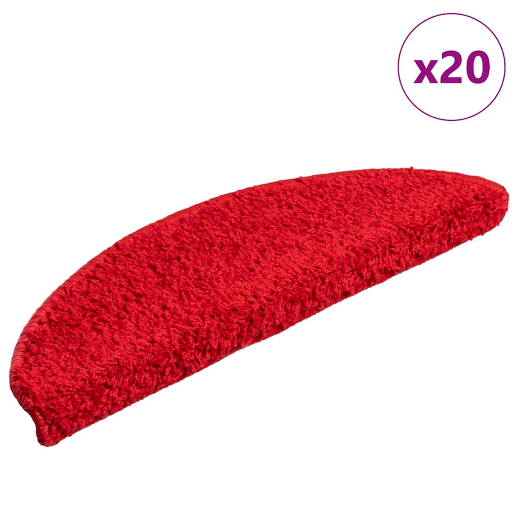 Stair Mats 20 pcs Red 56x17x3 cm - Decor Base