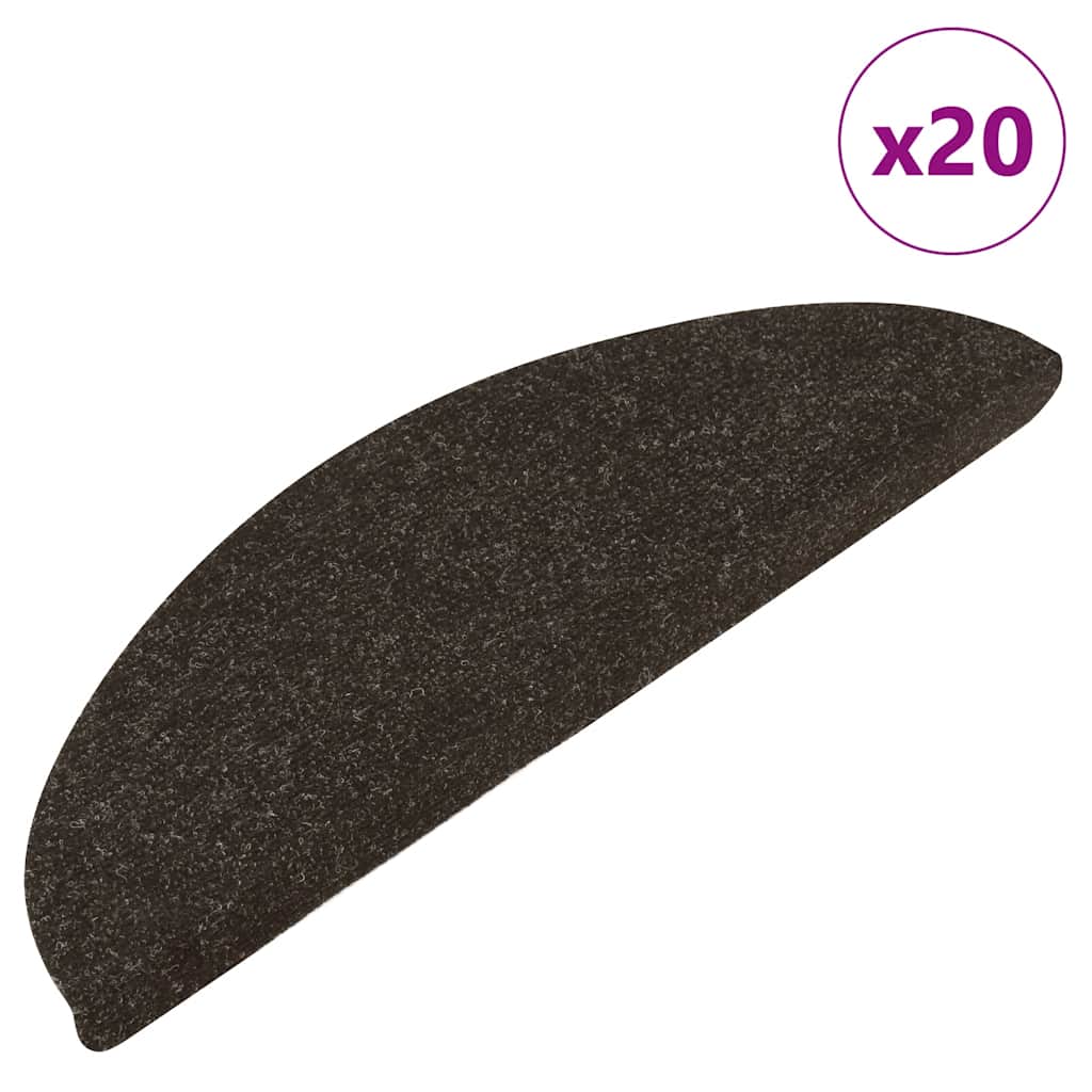 Stair Mats Self-adhesive 20 pcs Anthracite 65x22.5x3.5 cm - Discount Dealers