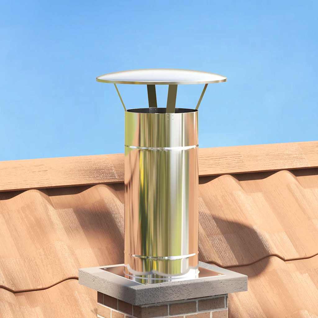 GAOAK Rain Cover Chimney 35x35x20 cm Stainless Steel - Silver - Design Hut