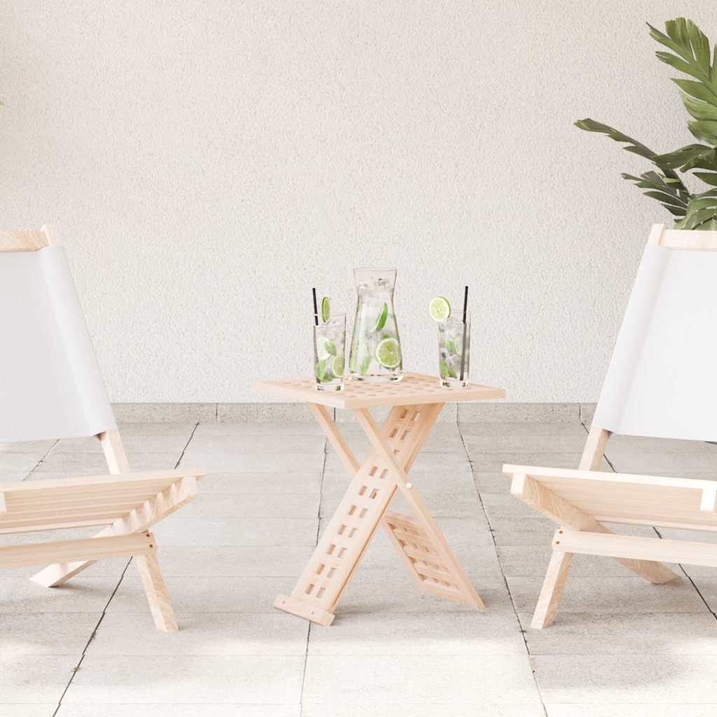 Coffee Table Foldable 33x33x40,5 cm Solid Wood Walnut - Brittle & Co