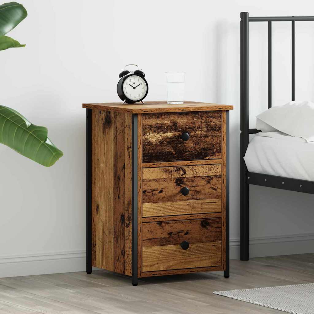 Old Wood Table Old Wood MDF, Particle Board, Metal Medium - Merlin Deals