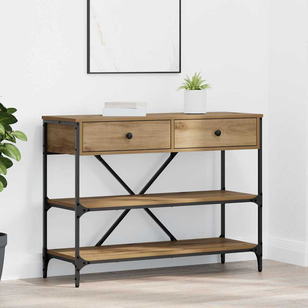 Console Table Artisan Oak 100x34.5x75 cm Engineered Wood - Charlotte Dunes