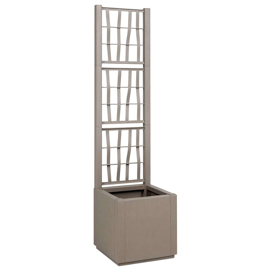 LAWOD Garden Planter 36x36x140 cm Polypropylene - Grey - Design Hut