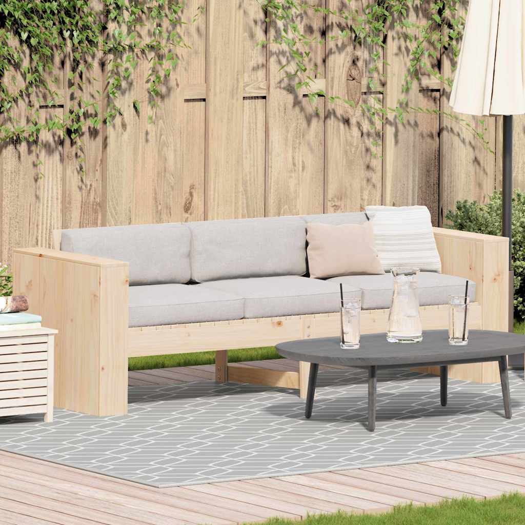 DRDALE Garden Sofa 185.5x60x62 cm Wooden - Natural - Charlotte Dunes