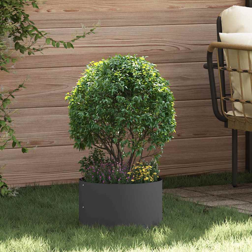 DASCOVE Planter Ring 30x30x20 cm Cold-rolled Steel - Black - Design Hut