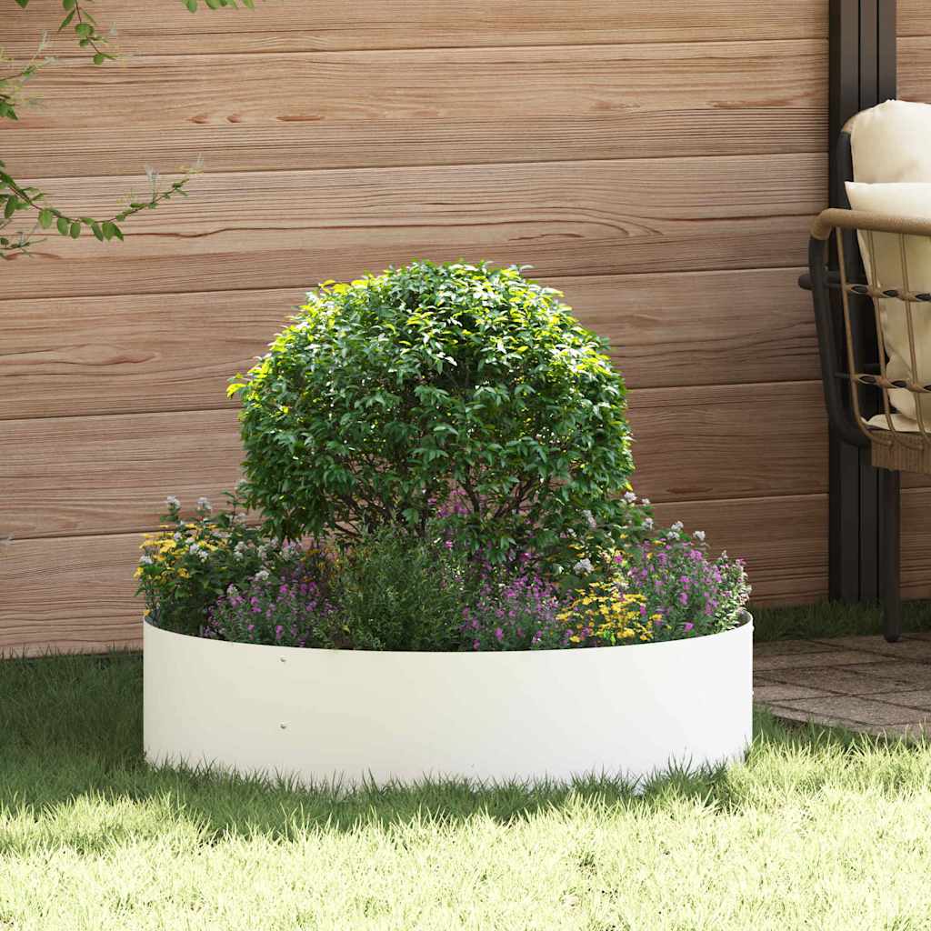 DASCOVE Planter Ring 5 pcs 80x80x20 cm Cold-rolled Steel - White - Design Hut