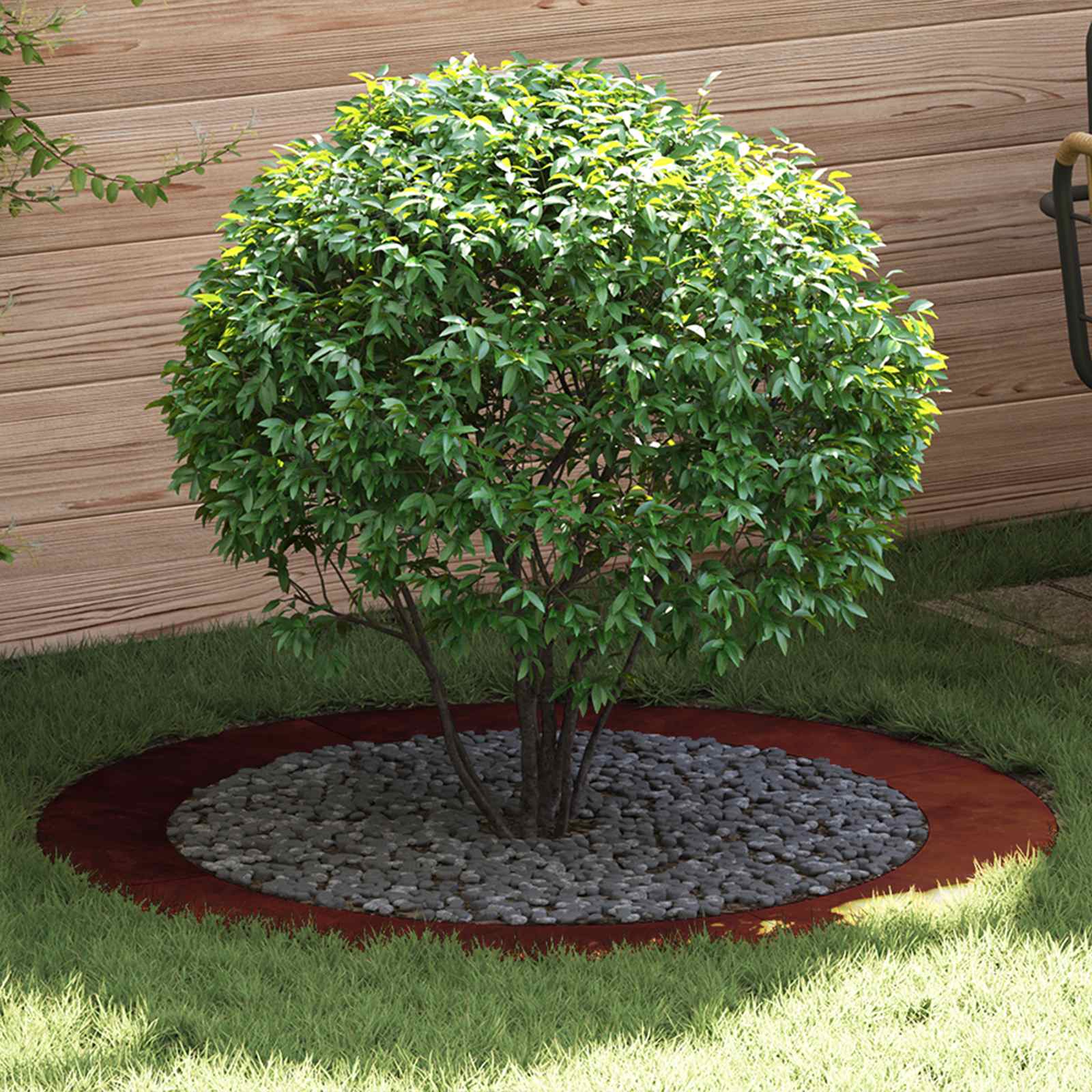 DASCOVE suitable for Flat Tree Ring Dia 90/120 cm Weathering Steel - Brown - Design Hut