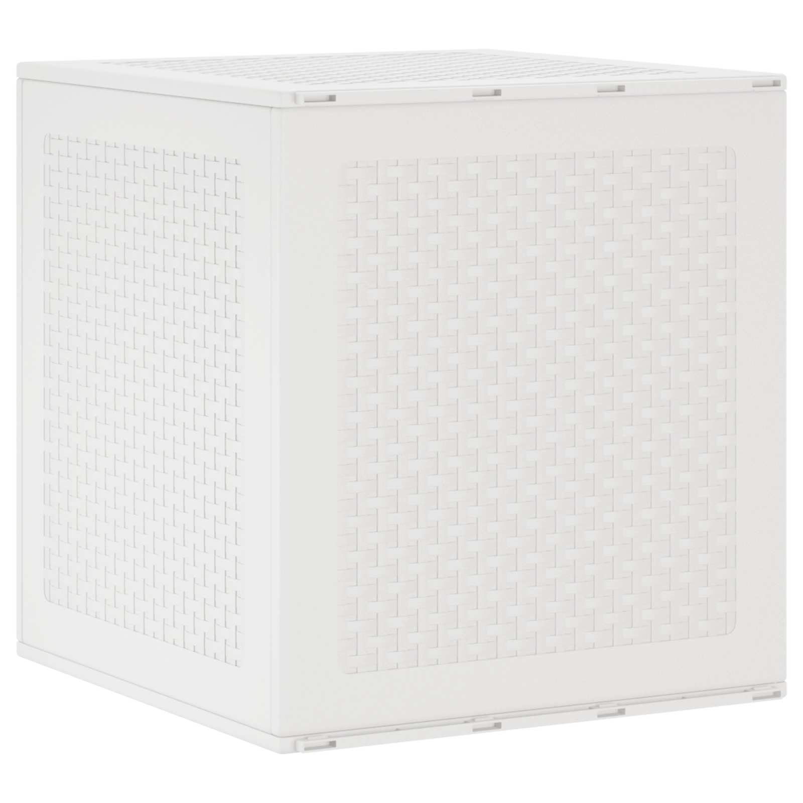 FREHAL Storage Box with Storage 55x53x57 cm Polypropylene - White - Charlotte Dunes