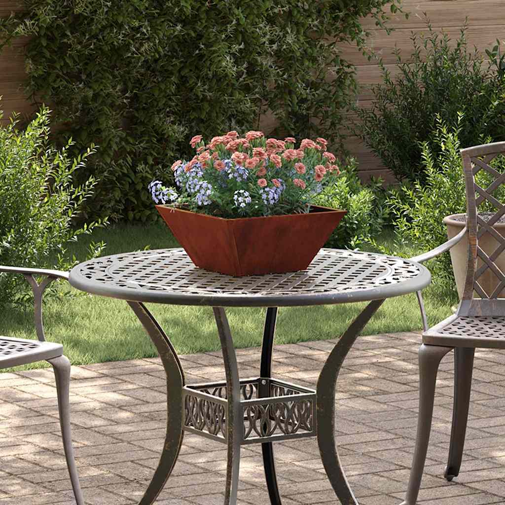 DRDALE Garden Planter 5 pcs Rusty 35x35x15 cm Weathering Steel - Design Hut