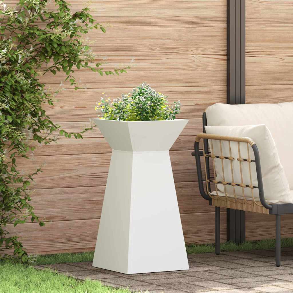 DRDALE Pillar Planter 35x35x73 cm - White - Design Hut