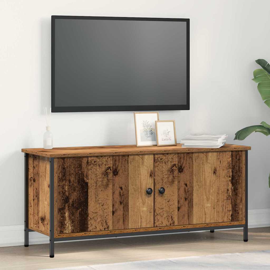 Old Wood TV Unit Old Wood Particle Board 102 x 35 x 45 cm - Charlotte Dunes