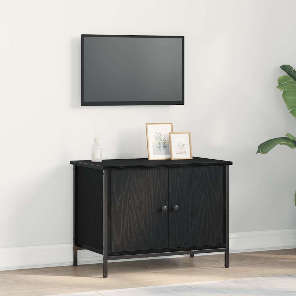 Black Oak TV Stand Black Oak Engineered wood 60 x 35 x 45 cm - Discount Dealers