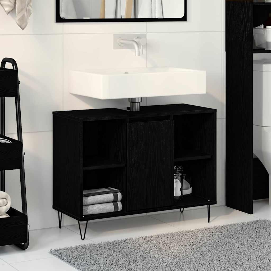 Black Oak Vanity Black Oak MDF Medium Black Oak Vanity - The Home Maker