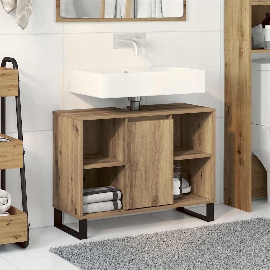 Artisan Oak Vanity Artisan Oak Engineered Wood Medium - Merkel Designers