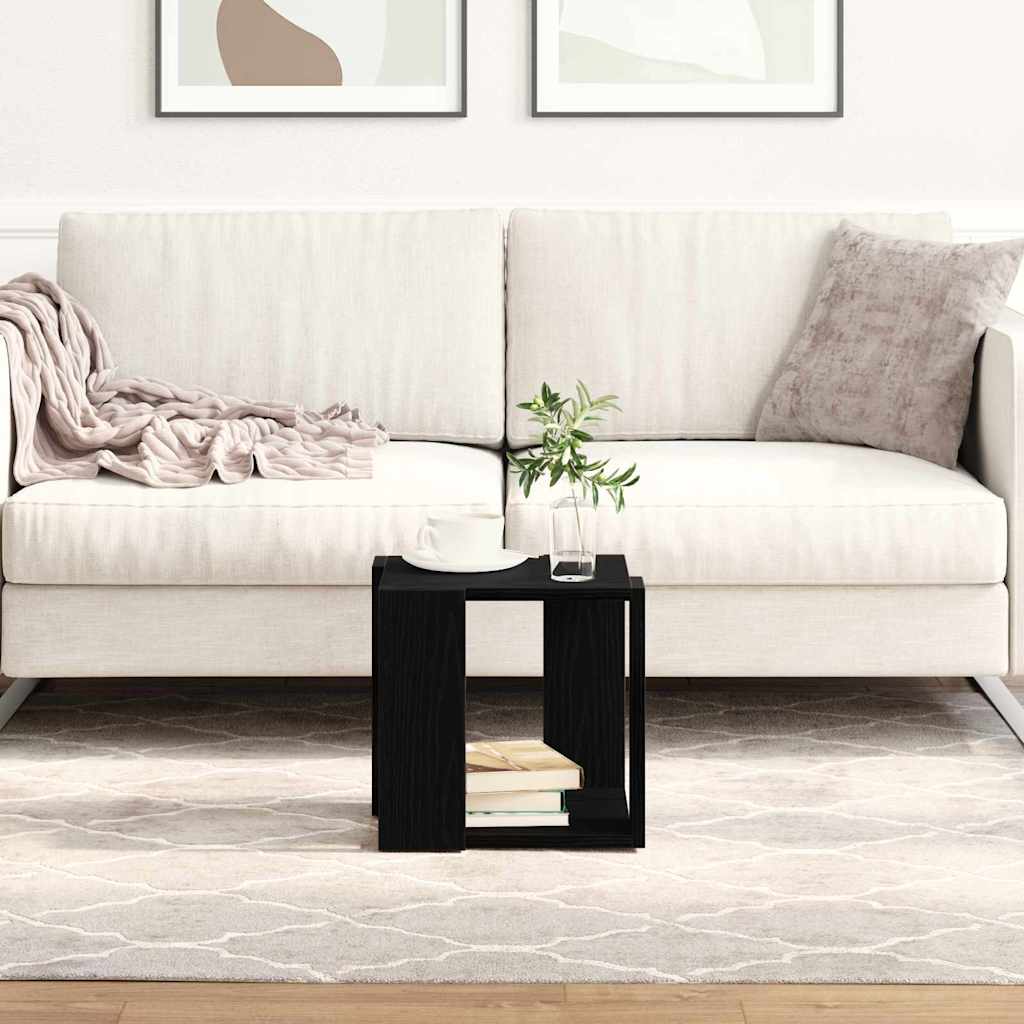 Coffee Table Black oak MDF 32 x 32 x 30 cm Simple Square - Sid & Sam
