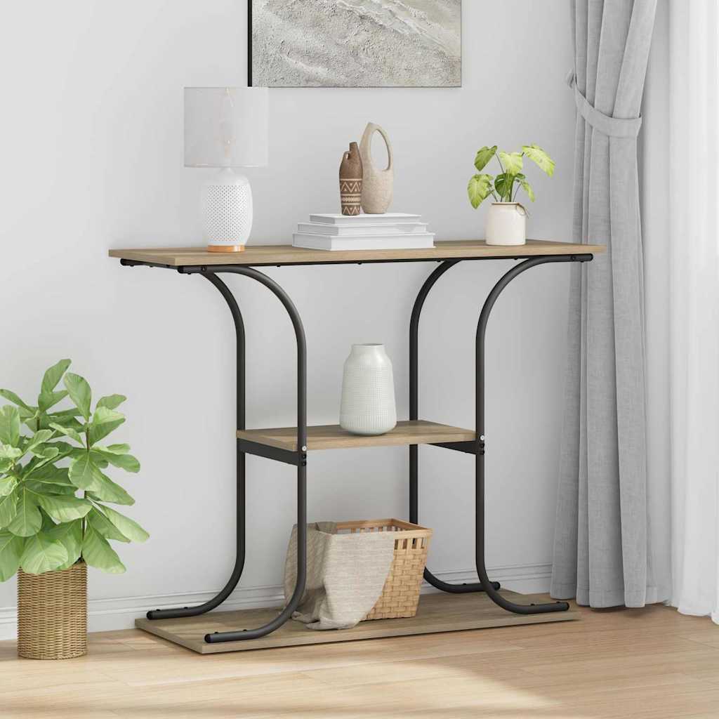 Console Table Sonoma oak 101 x 35 x 80.5 cm Engineered wood - Direct Imports