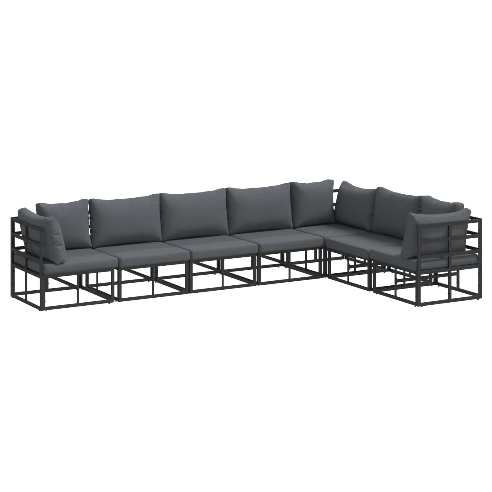 PRCOVE Garden Sofa Set with Cushion 7 pcs - Charlotte Dunes
