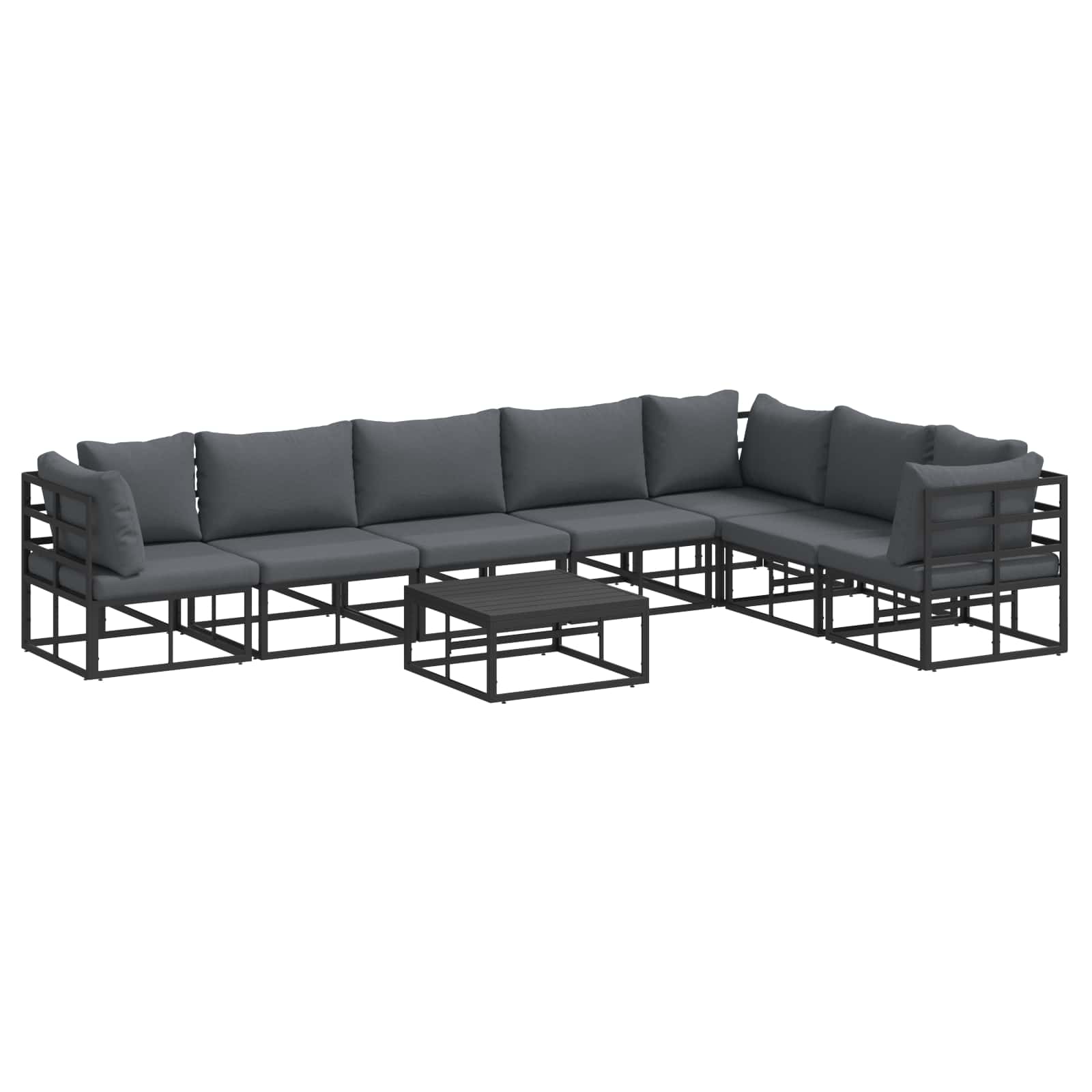 PRCOVE Garden Sofa Set with Cushion 8 pcs - Charlotte Dunes