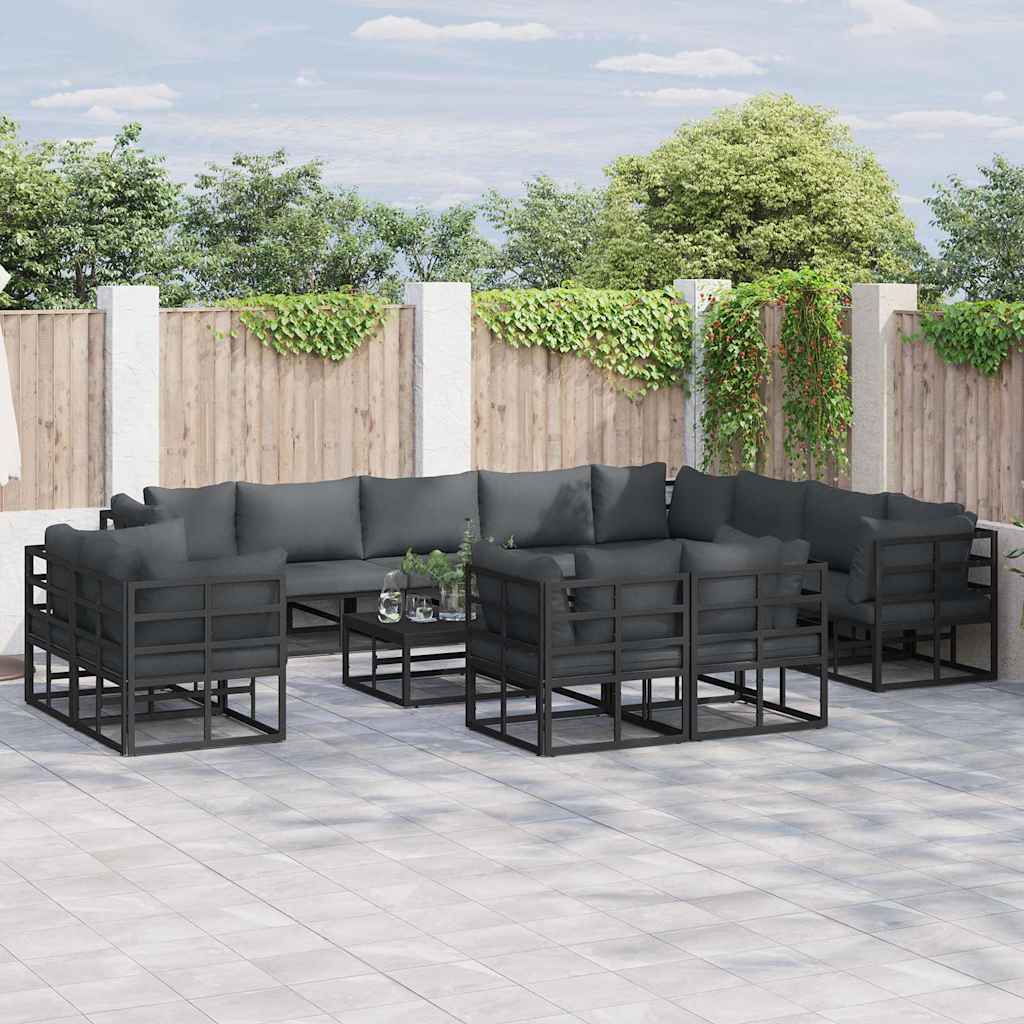 LAERIDG Garden Sofa Set with Cushion 12 pcs - Charlotte Dunes