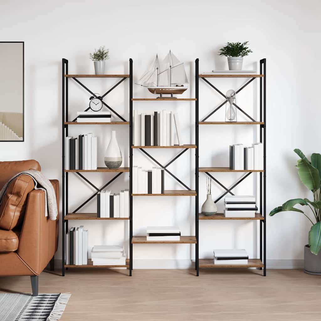 Bookshelf Old wood 156 x 25 x 167.5 cm Engineered wood - Discount Dealers