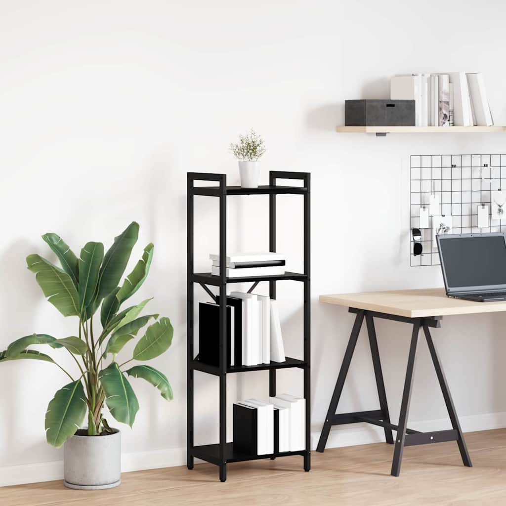 Bookcase Black oak 40 x 30 x 118 cm Engineered wood - All Things Good