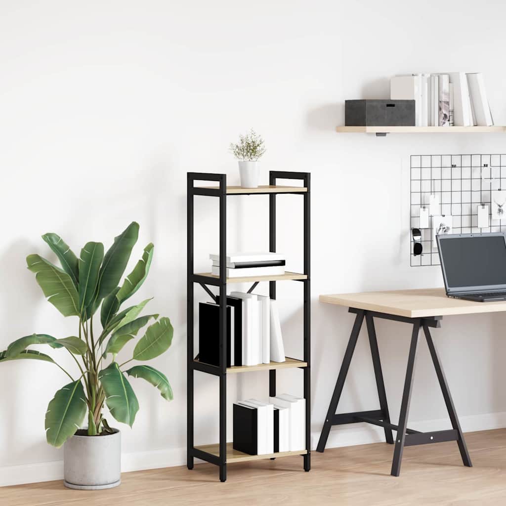Bookcase Sonoma oak 40 x 30 x 118 cm Engineered wood - All Things Good