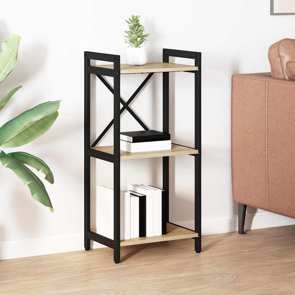 Bookcase Sonoma oak 40 x 30 x 83 cm Engineered wood - All Things Good