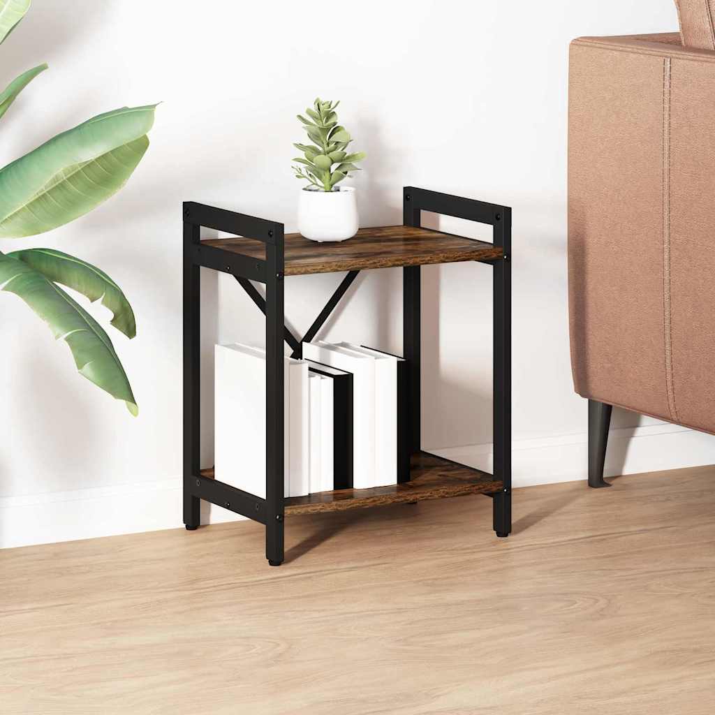Bookcase Smoked oak 40 x 30 x 48.5 cm Engineered wood - All Things Good