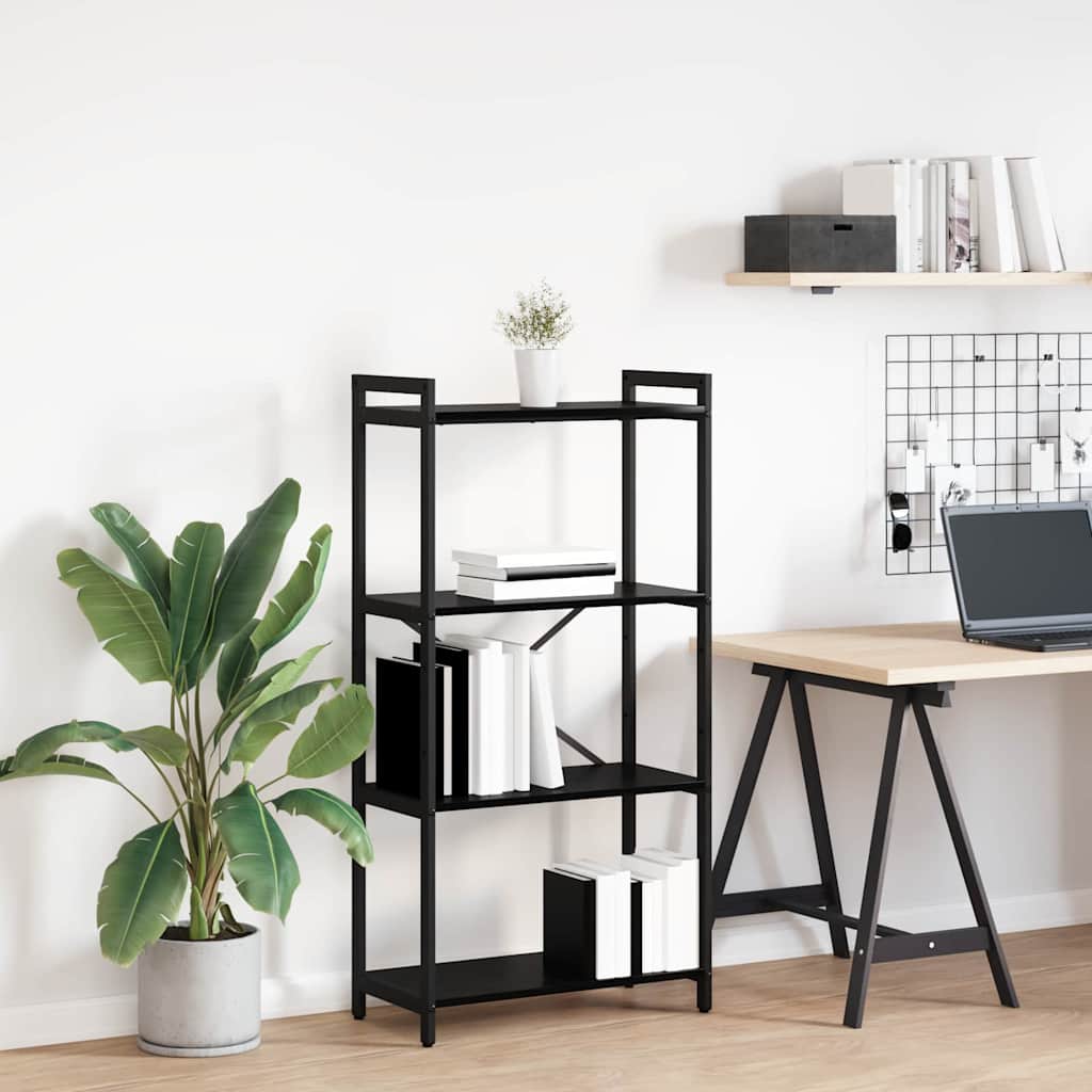 Bookcase Black oak 60 x 30 x 118 cm Engineered wood - Decor Base