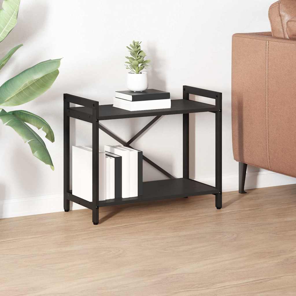 Bookcase Black oak 60 x 30 x 48.5 cm Engineered wood - Decor Base